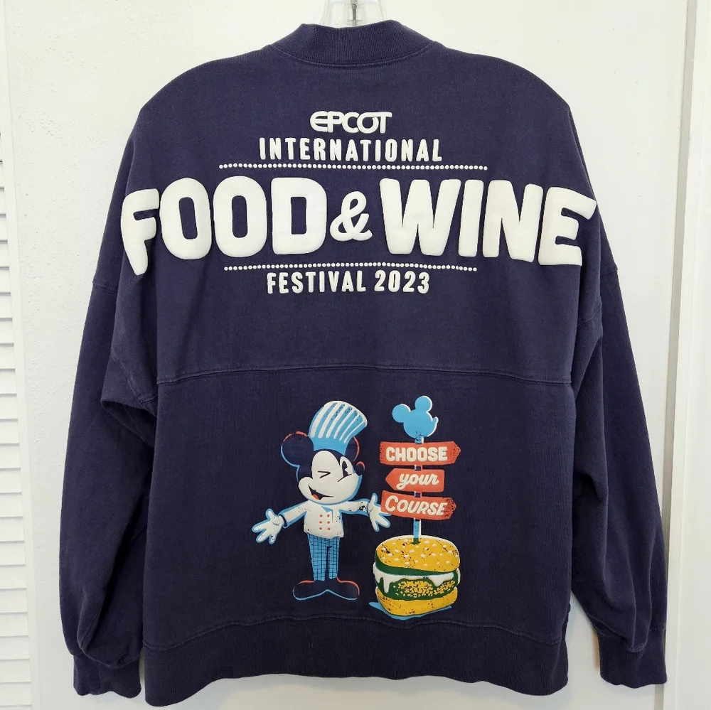 Epcot Food & Wine Festival 2023 Zip Up Spirit Jersey Jacket - Picture 1 of 7